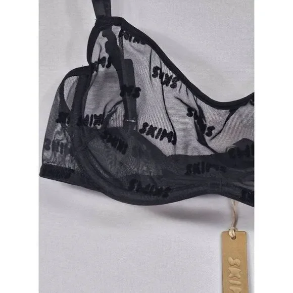 Skims Ultra fine mesh bra Nwt - Picture 2 of 10